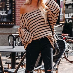 VICI Pippa Striped Knit Sweater
